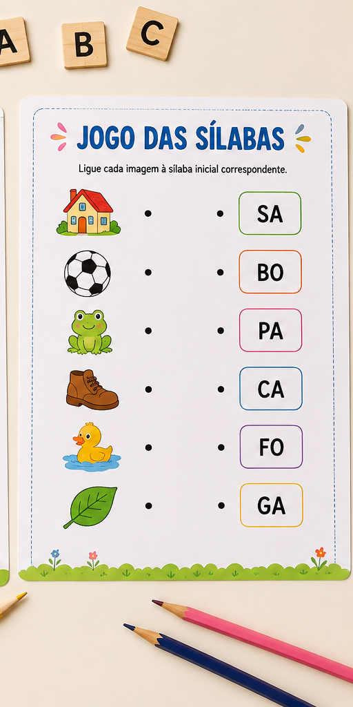 Jogo das sílabas